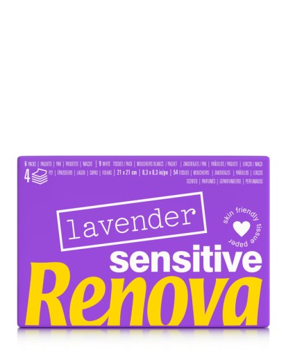 Renova Levanduľové vreckovky 6 balení