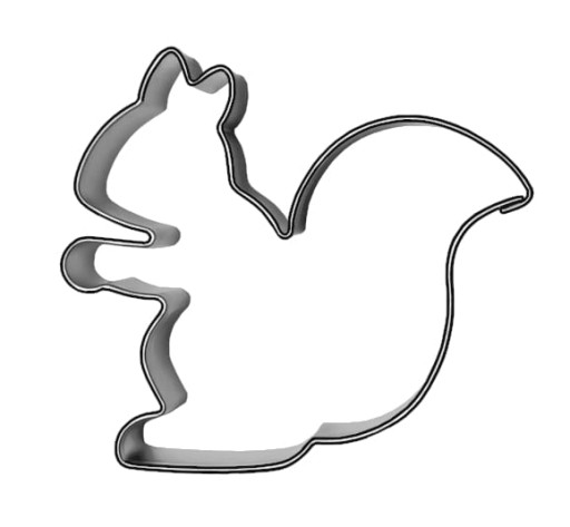 Formička v tvare VEVERIČKY 6,2 cm - veverička