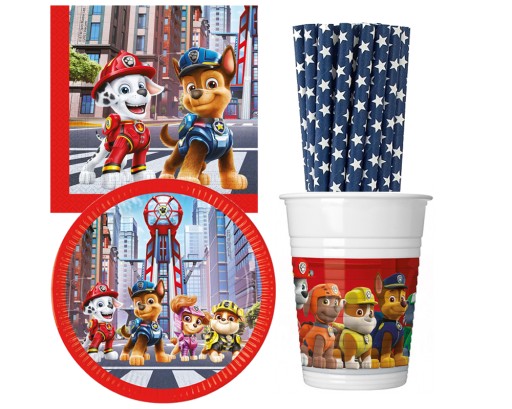 Paw Patrol The Movie papierové taniere 8 ks
