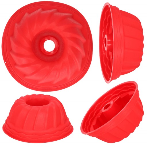 SILIKÓNOVÁ VEĽKÁ FORMA NA PEČENIE TORTY S KOMÍNOM 23cm