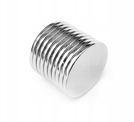Neodymový magnet 10x1 mm 10ks okrúhlych silných silných neodymových magnetov