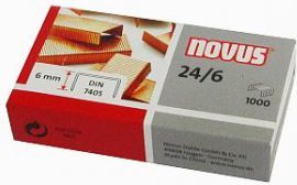 Sponky Novus 24/6, 1000 kusov, pomedené