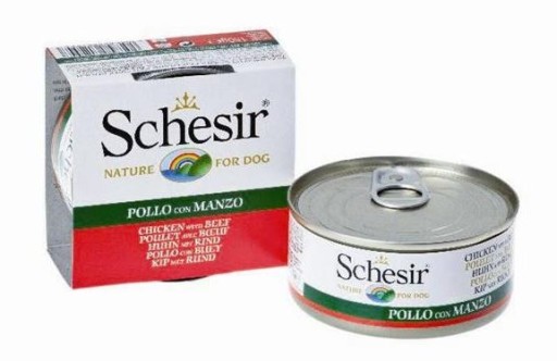 Schesir Kuracie filé a hovädzie mäso v želé 150g