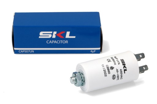 ŠTARTOVACÍ KONDENZÁTOR 4uF 450V SKL