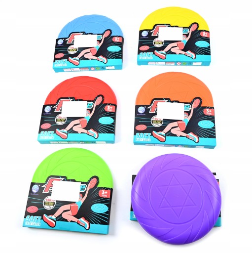 GUMOVÝ KOTÚČ VHADZOVACÍ FRISBEE 100G 18CM LIETAJÚCI KOTÚČ RÔZNE FARBY