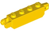 LEGO 54661 ZÁPADKA PÁNTU 1x4 žltá NOVINKA (8g) 4 ks.