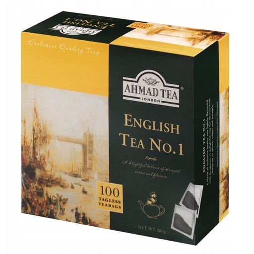 Ahmad English Tea No1 Čierne čajové vrecúška x100 bez vešiaka