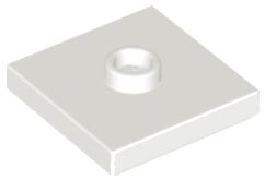 LEGO 2X2 S BIELYM POTRUBÍM Č. 87580 - 10 KS.