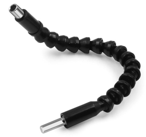FLEXIBILNÉ NADSTAVENIE PRE SKRUTKOVAČ A ADAPTÉR VŔTAČKY 1/4'' 30CM