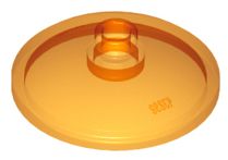 LEGO DISK 3X3 TRANS-ORANGE Č. 43898 - 1ks.