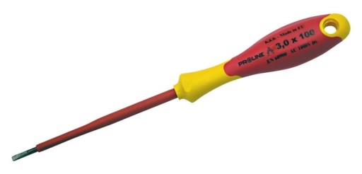 PROLINE Skrutkovač izolovaný 1000V plochý 3x100mm