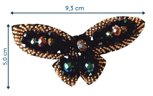 Náplasť Insect Butterfly Motýlik Mušie kamienkové korálky