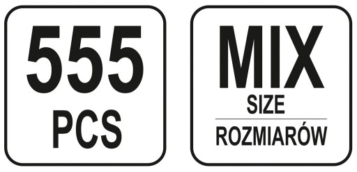 555x ROVNÉ ČEPY SADA OHÝBACÍCH ČEPOV
