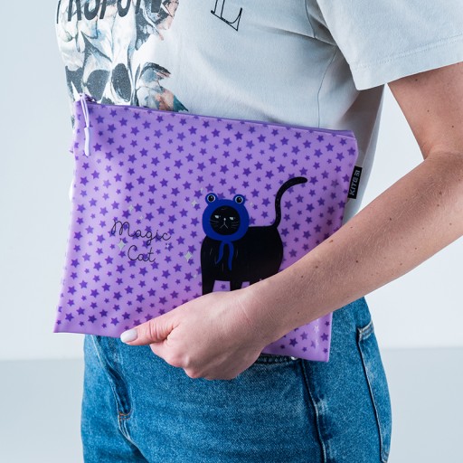 ŠKOLSKÉ FENA SO SILIKÓNOVOU RÚČKOU B5 S KITE CAT