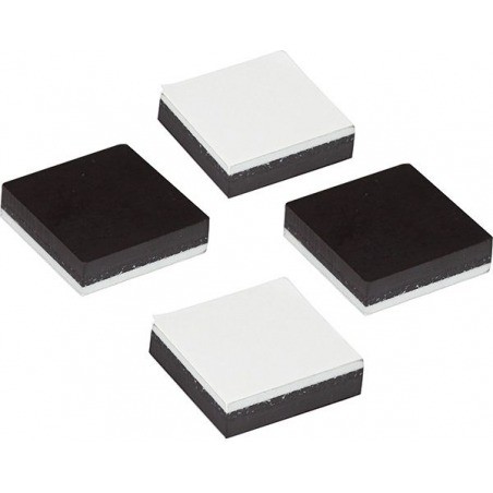 Štvorcové čierne kreatívne samolepiace magnety