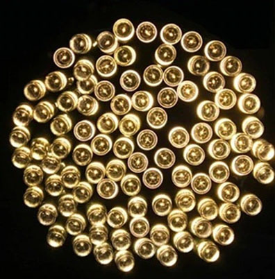 SOLÁRNA LAMPA girlanda teplých LED svetiel P-706