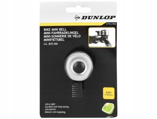 BICYCLE BELL domček na bicykel strieborný DUNLOP