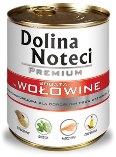 DOLINA NOTECI konzerva PREMIUM ADULT hovädzie mäso 800g