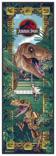 Veľký nástenný plagát Jurský park 53x158 cm