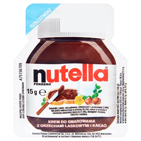 Nutella Nátierka s lieskovými orieškami a kakaom 5x 15g