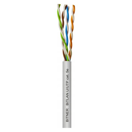 KRÚBENÝ PÁR MEDENÝ KÁBEL RJ45 UTP INTERNETOVÝ KÁBEL