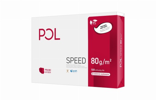 Kancelársky kopírovací papier Polspeed A4 do tlačiarní Biely tuhý 80g/M 500 ks