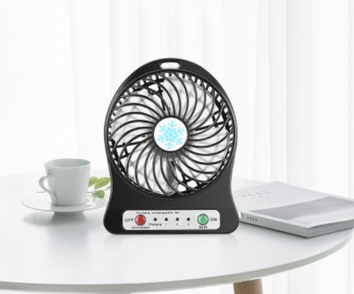 Prenosný bezdrôtový ventilátor s batériou