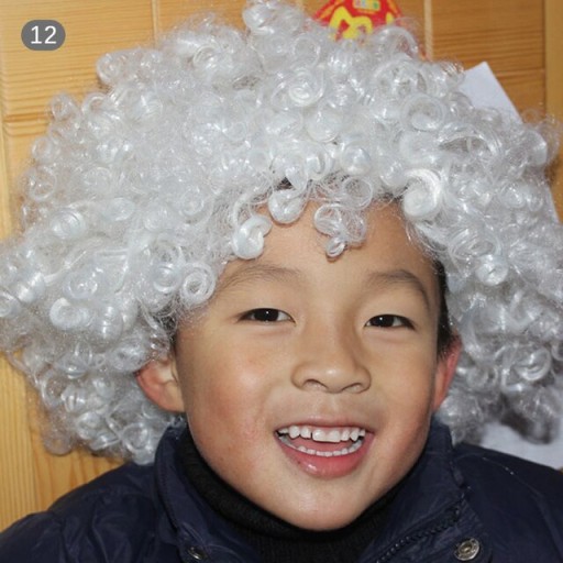 BIELA Parochňa kučeravá AFRO VLASOVÝ KARNEVAL NATIVE PLAY