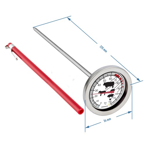 Teplomer na pečenie a varenie, dlhá sonda 21 cm