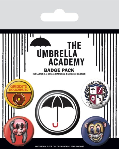 The Umbrella Academy Super Pins 5 kusov