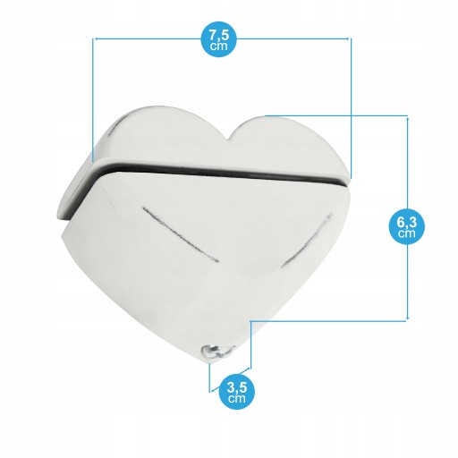 Konzoly na nástennú policu Old White Heart White