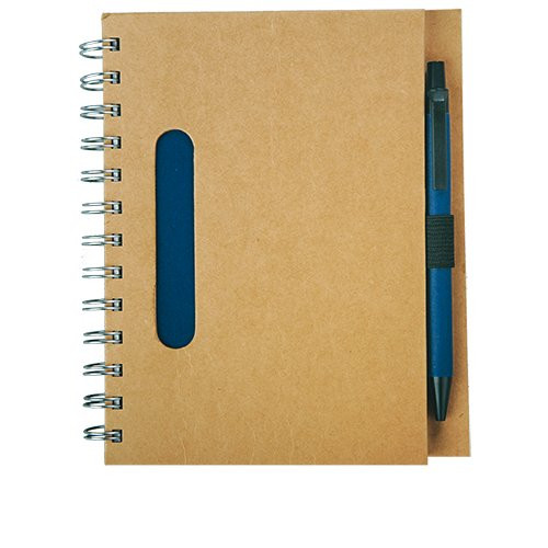 Notebook 120x180/70k Envivo line, námornícka modrá/béžová