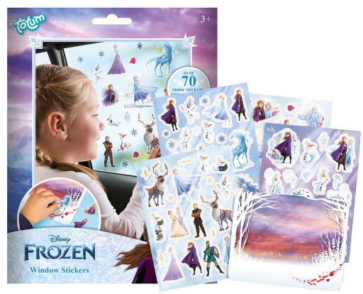 Polepy okien Totum, opakovane použiteľné autosklá, Frozen Disn