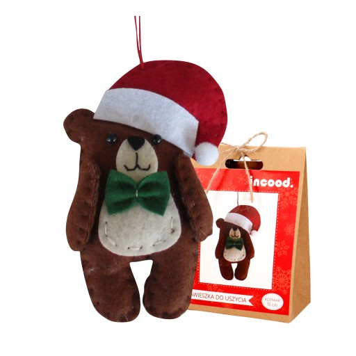 Kreatívna vianočná súprava na šitie pre Santa Clausa z plsti