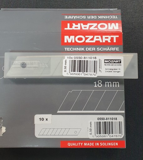 náhradná čepeľ 18 mm, sada 10 ks