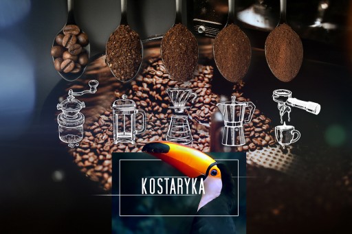Čerstvo pražené kávové zrná 100% Arabica Costa Rica 50G pre kávovar na espresso