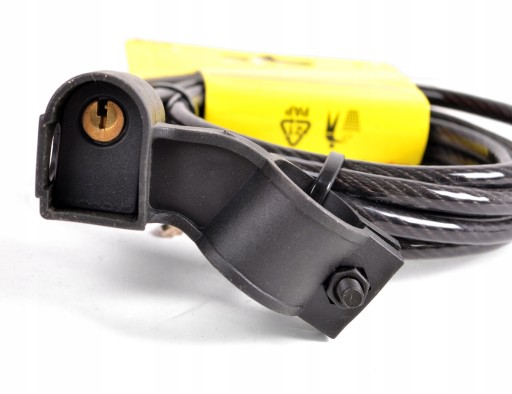 SPIRAL LOCK BIKE LOCK 180cm x 3,8mm HRUBÝ PEVNÝ S KĽÚČOM