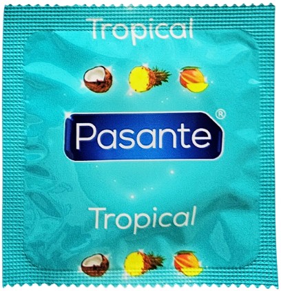 PASANTE KONDÓMY S TROPICKOU PRÍCHUŤOU, 3 KUSY