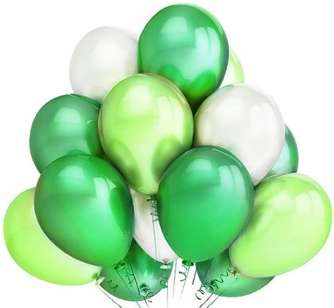 Sada GREEN Aloha Hawaii Safari Balloons, 30 ks.