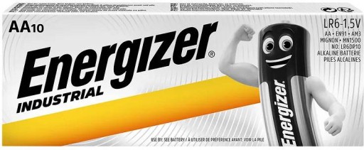 10x ENERGIZER INDUSTRIAL LR6 R6 AA BATÉRIA VÝKONNÁ