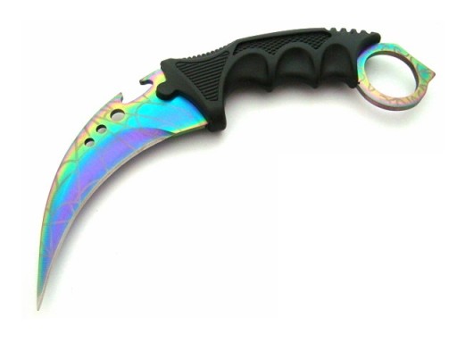 Nôž na krk KARAMBIT BSH CS:GO Kari N-066H Skutočný nôž s krytom