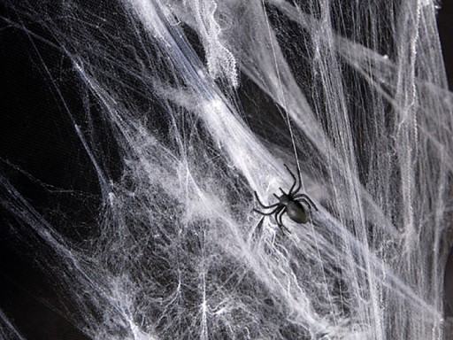 Halloweenska pavučina - biela, 60 g