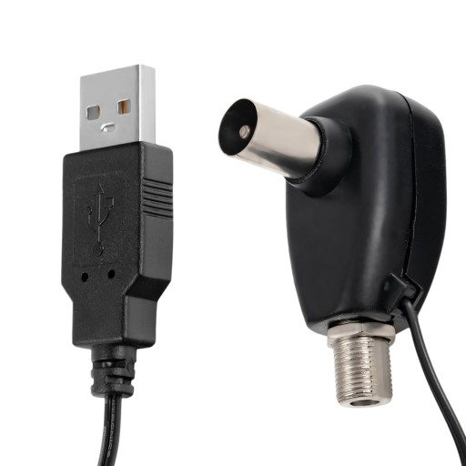 napájanie TV antény na USB 5V zástrčka F adaptér