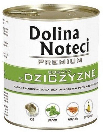 Dolina Noteci Prémiové mokré krmivo pre psov bohaté na zverinu, 400 g