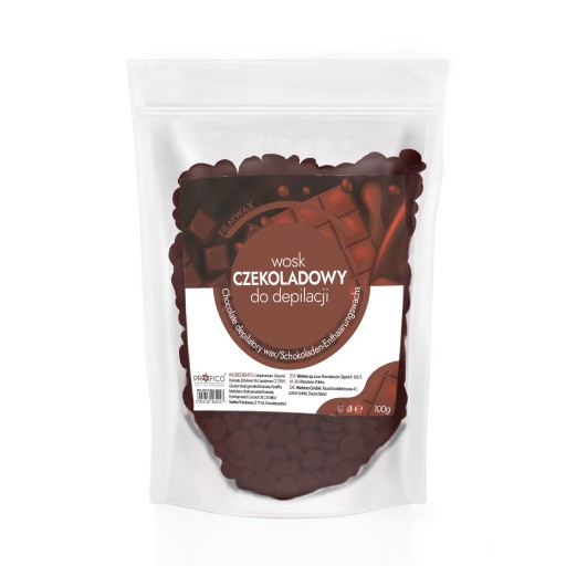 Tvrdé voskové granule bez prúžkov 100 g čokoláda
