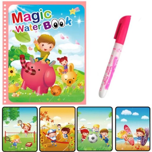 MAGICKÁ VODA Omaľovánka so športovými perami
