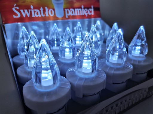 LED VLOŽKY NA SVIEČKY ELEKTRICKÁ VLOŽKA S BATÉRIOU+ 2xR6 BIELA