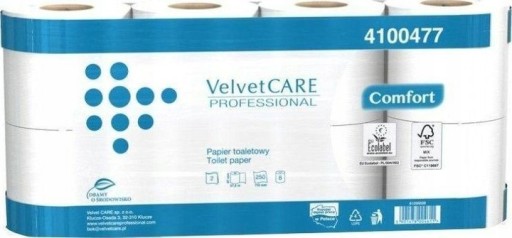 Toaletný papier.Velvet Comfort 27,5m 4100477/4800159
