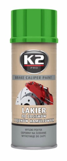 K2 CALIPER FARBA zelená 400ml L346ZI +260C