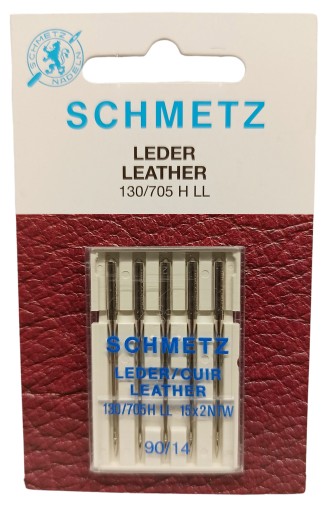 SCHMETZ ihla poloplochá na kožu 90/14 5 ks.